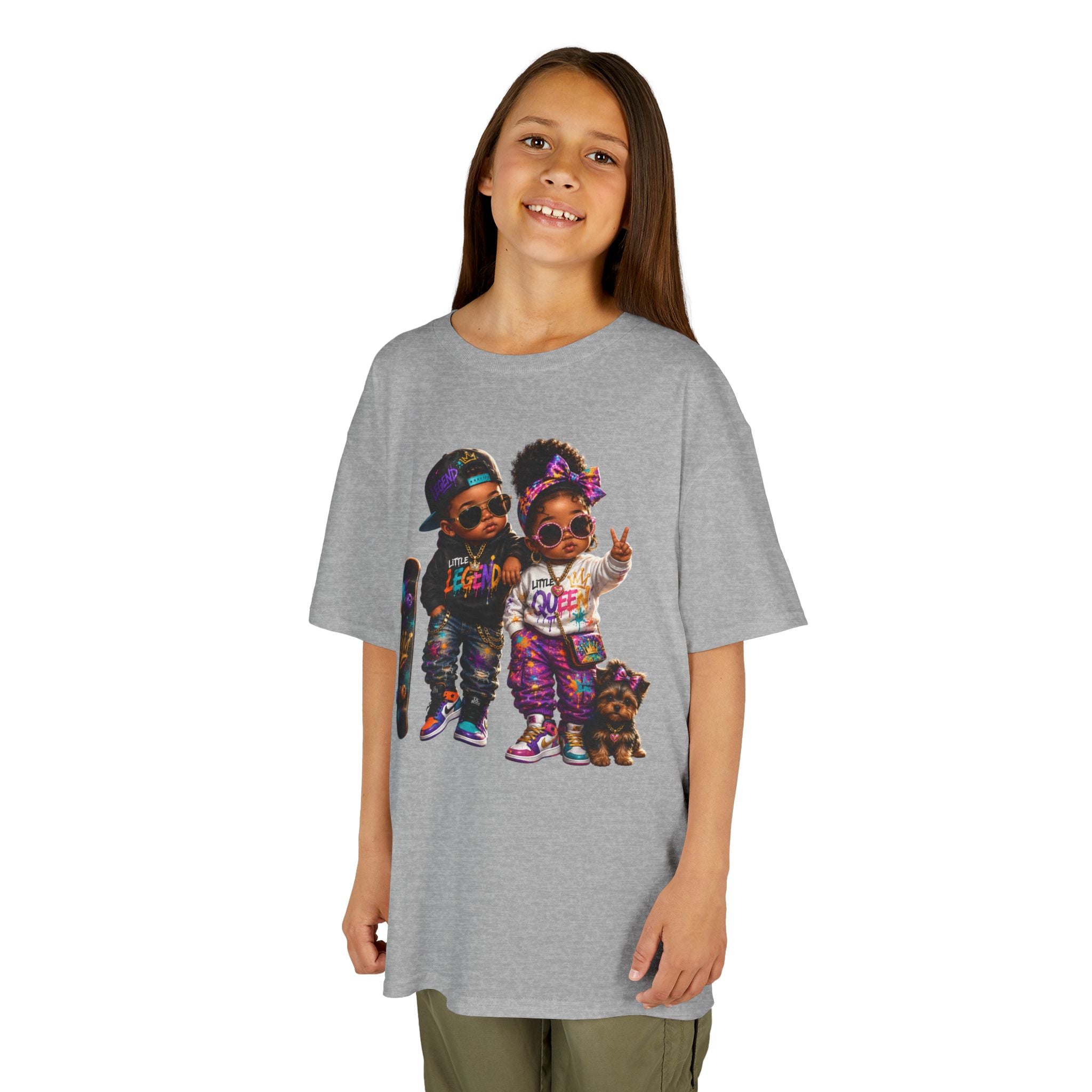 Little Legend & Little Queen T-Shirt | Back to School Hip Hop Kids Graphic Tee | Urban Streetwear Shirt