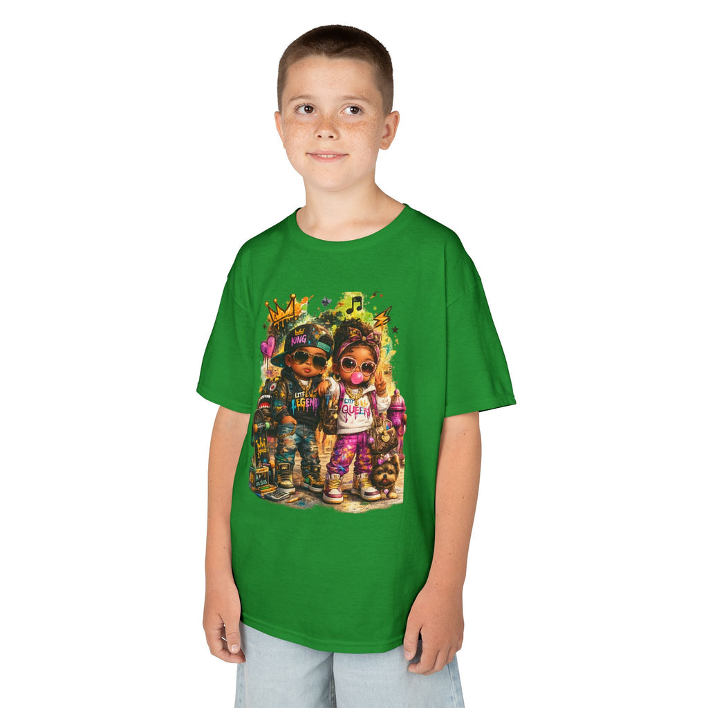 Lil Legend & Lil Queen T-Shirt | Hip Hop Kids Graffiti Graphic Tee | Urban Streetwear Kids Shirt