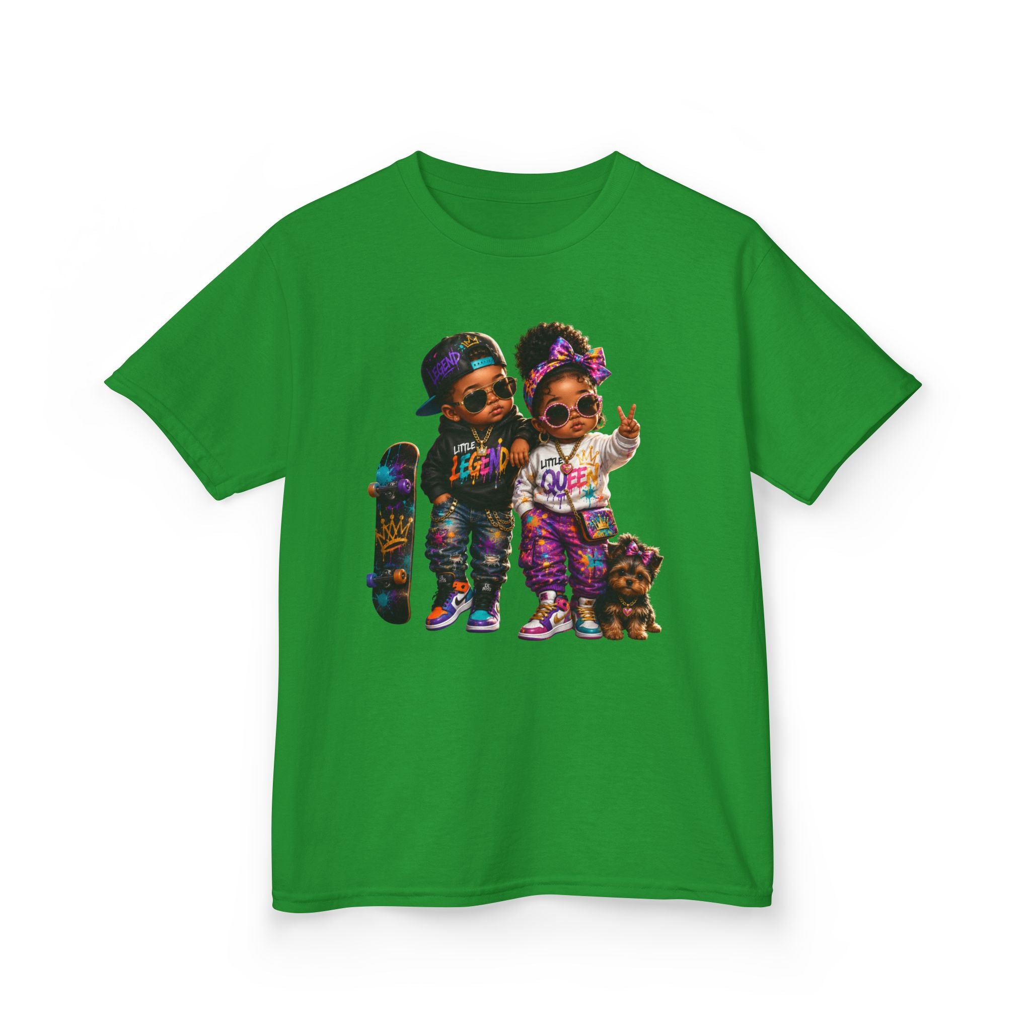 Little Legend & Little Queen T-Shirt | Back to School Hip Hop Kids Graphic Tee | Urban Streetwear Shirt