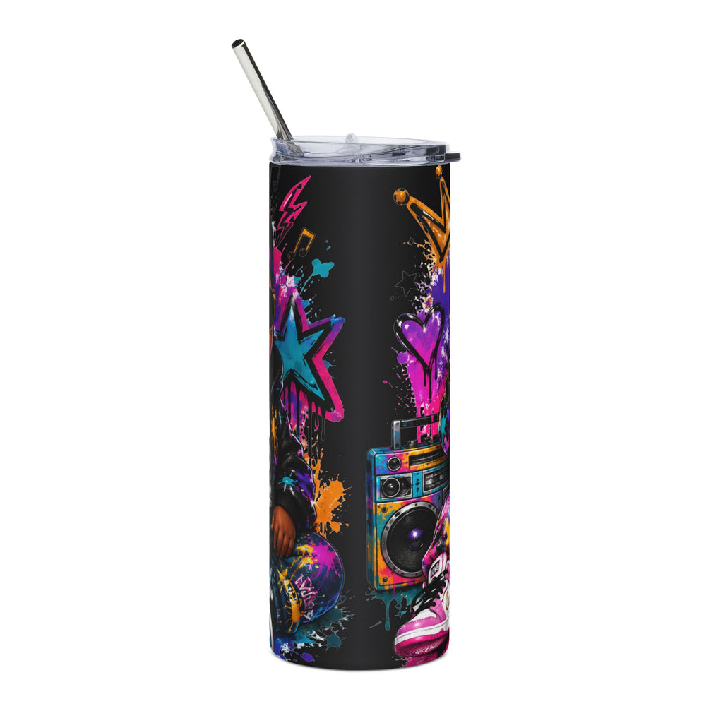 Lil King & Queen Tumbler – Hip Hop Baby Graffiti Graphic Drinkware