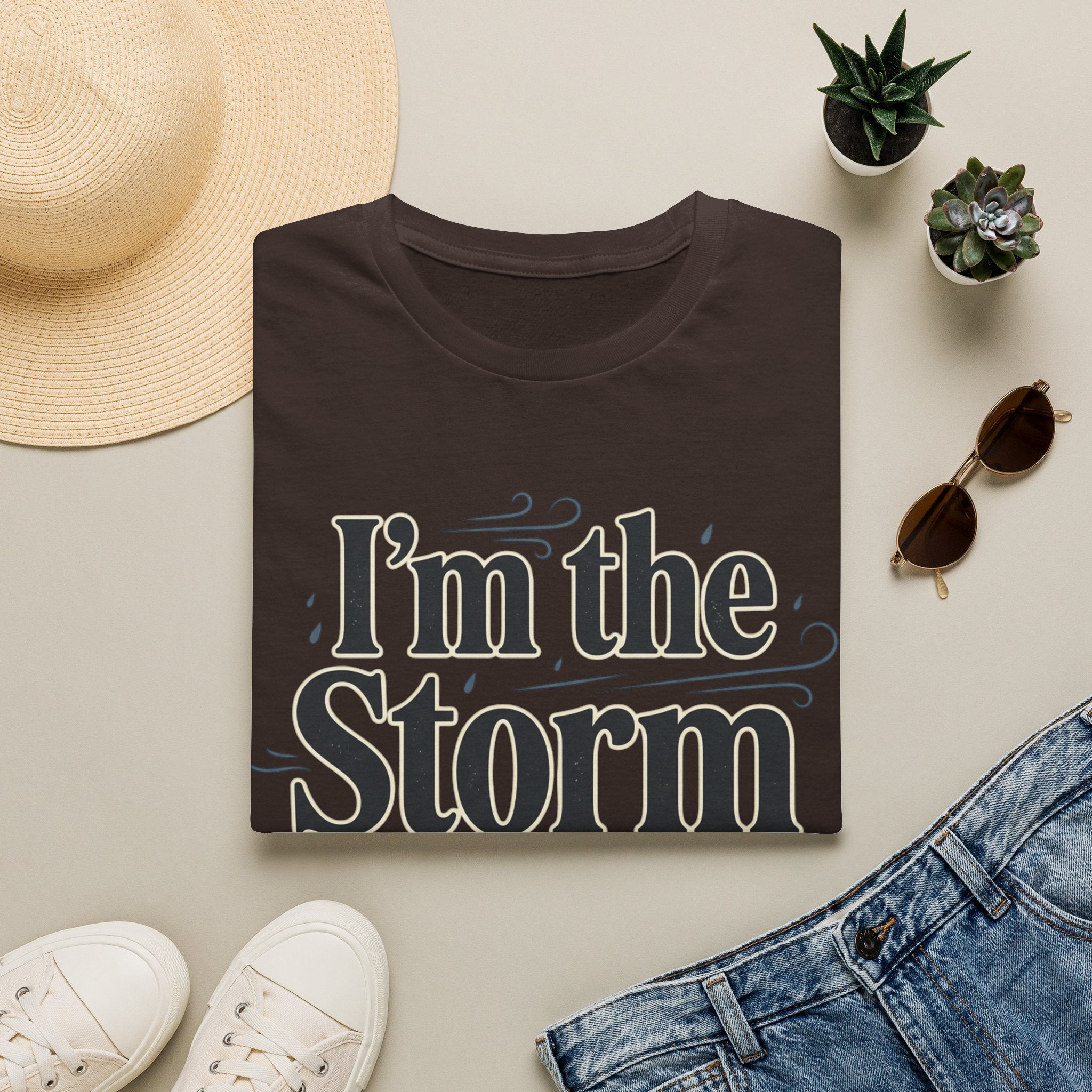 I'm the Storm They Whispered About T-Shirt | Bold Empowerment Tee | Motivational Graphic Tee