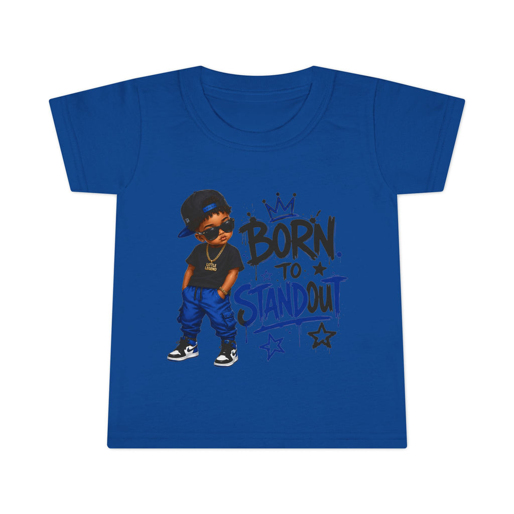 Born to Standout Toddler Tee | Hip-Hop Little King Graphic T-Shirt