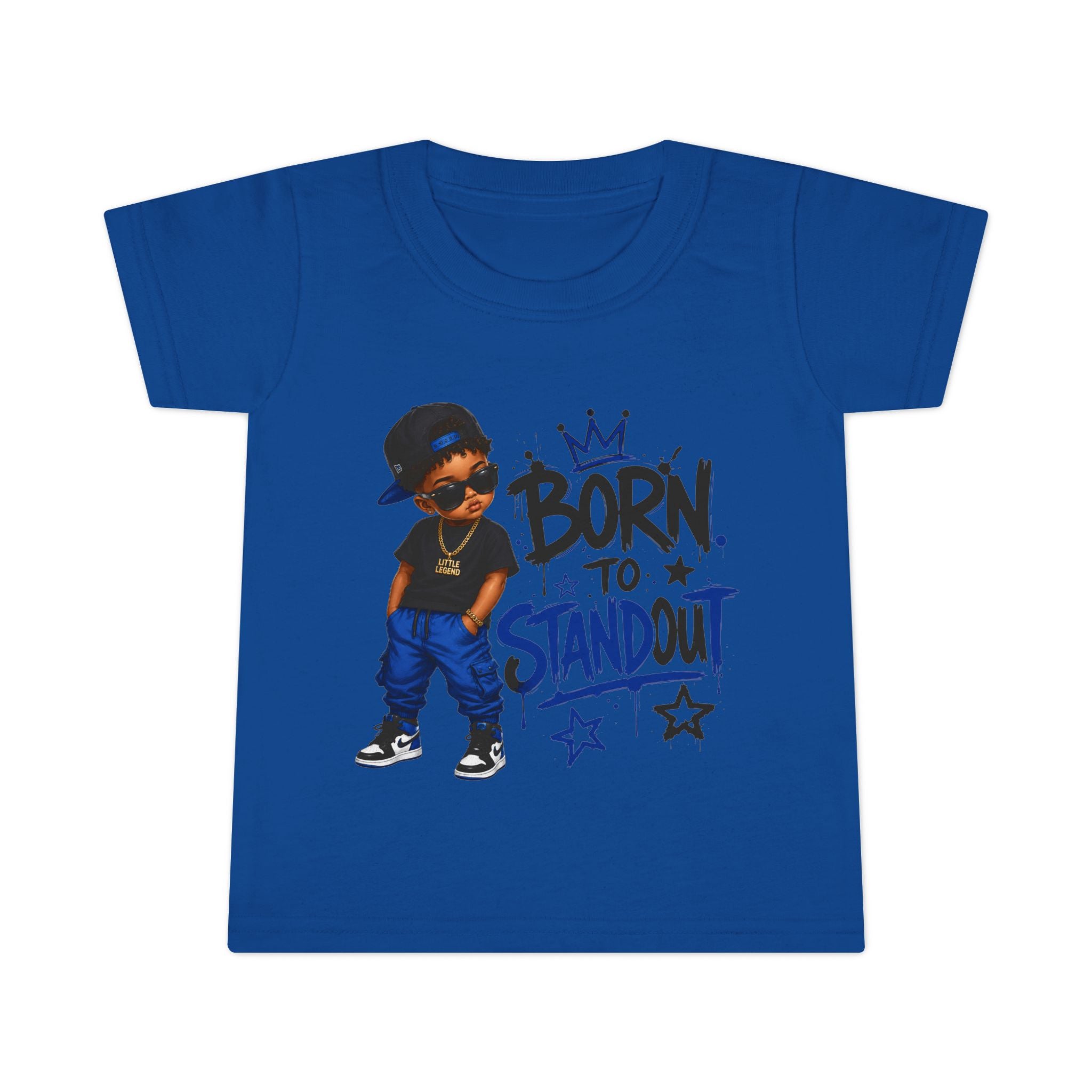 Born to Standout Toddler Tee | Hip-Hop Little King Graphic T-Shirt