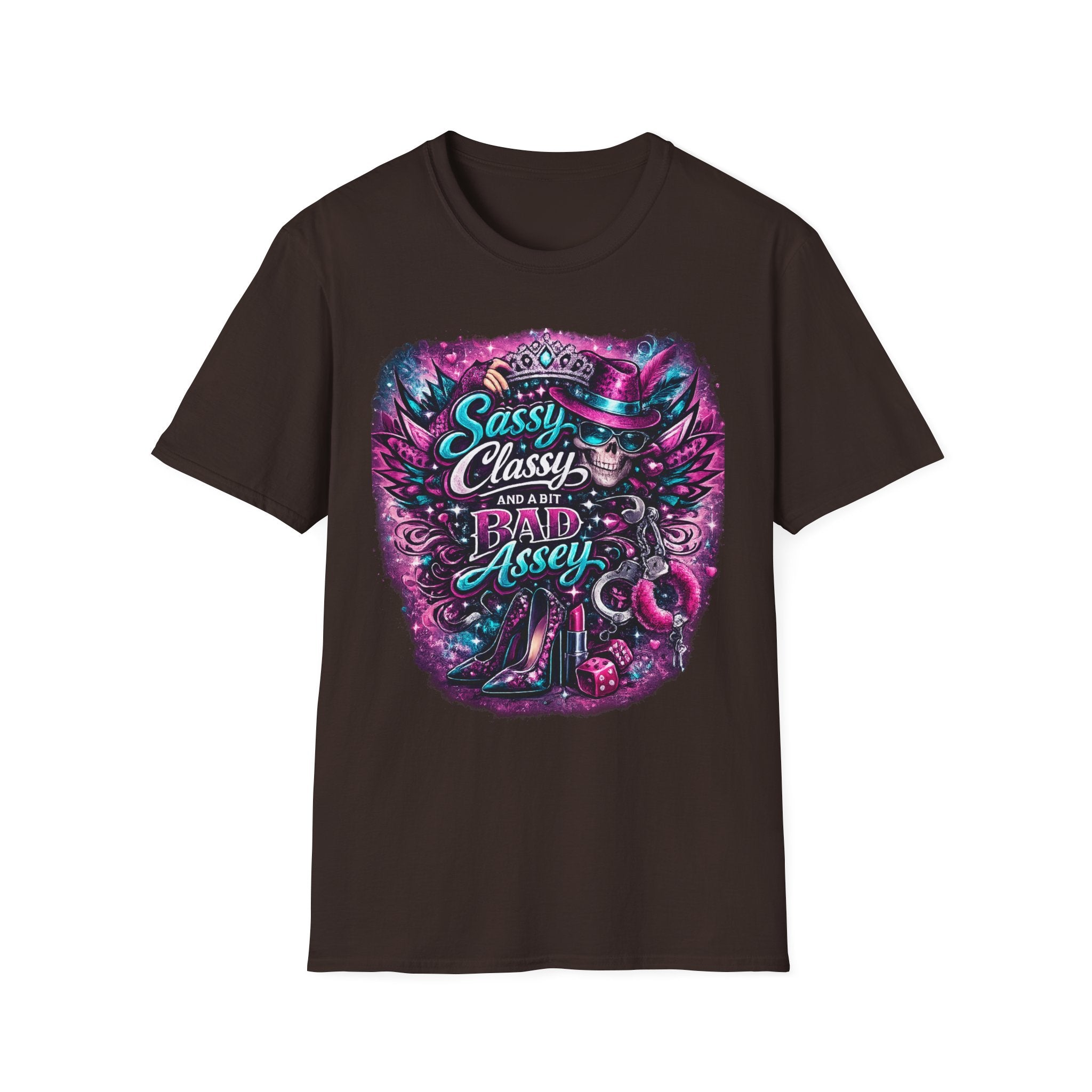 Sassy Classy And A Bit Bad Assey T-Shirt | Skeleton Queen Women's Graphic Tee