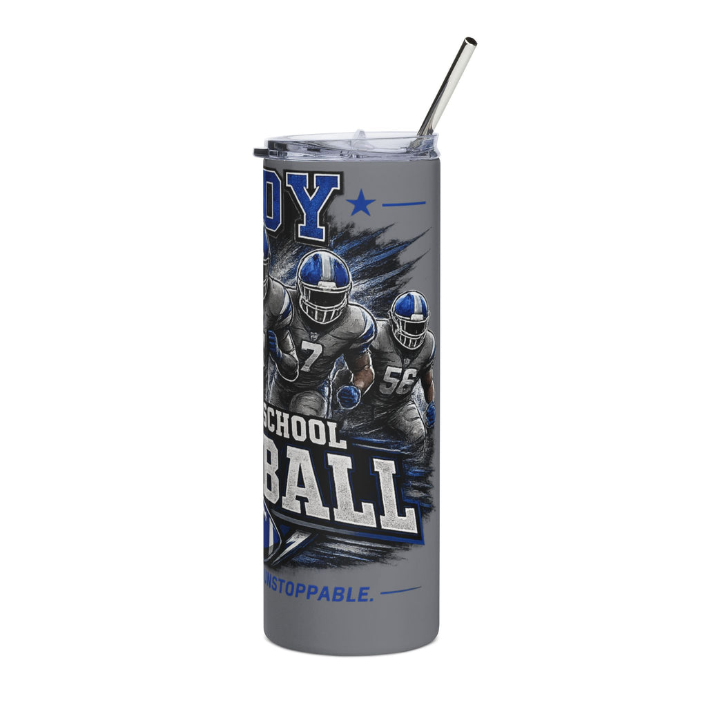Eddy Middle School Football 20oz Stainless Steel Tumbler — Columbus, GA Team Travel Mug