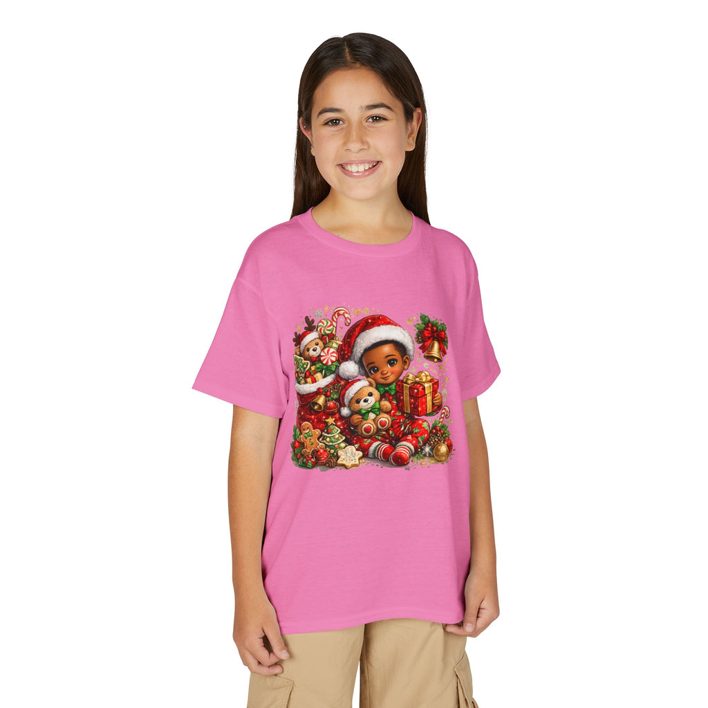 Black Boy Christmas Shirt – Melanin Kids Holiday Tee | Christmas Gift for Boys