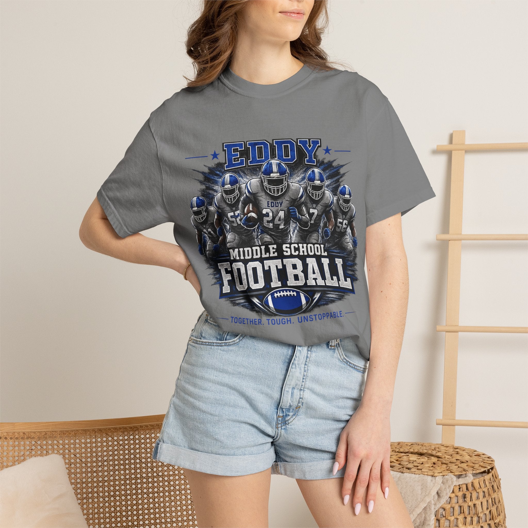 Eddy Middle School Columbus GA Football T-Shirt
