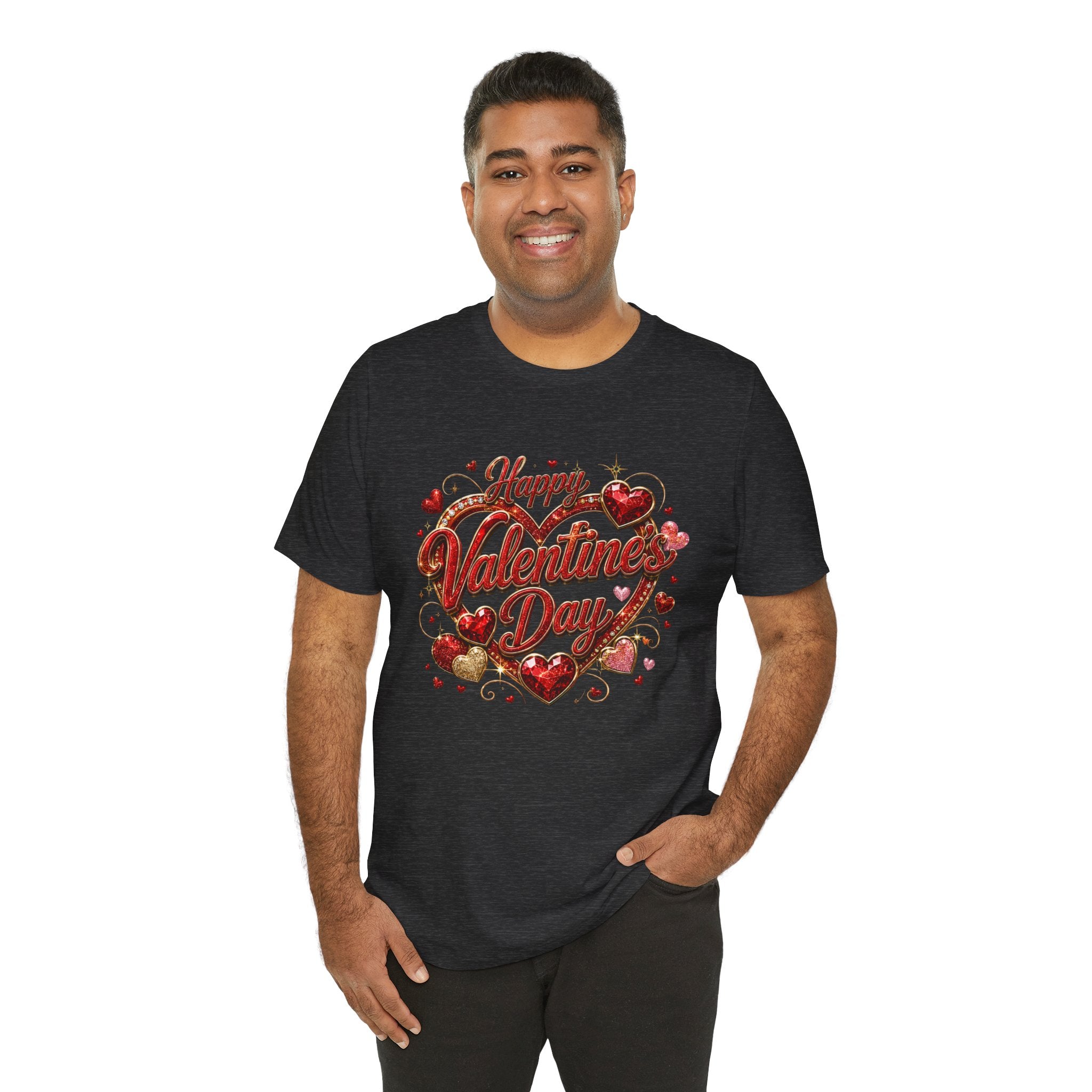 Happy Valentine's Day Glam Heart T-Shirt