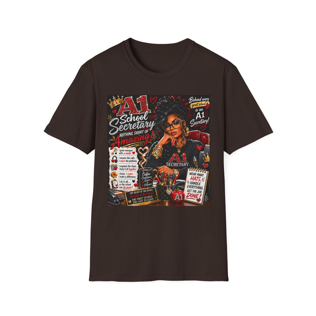 A1 School Secretary Graphic T-Shirt — Nothing Short of Amazing