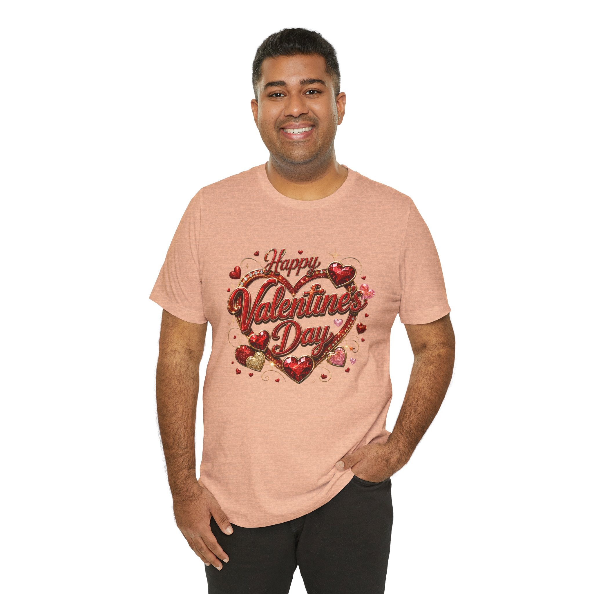 Happy Valentine's Day Glam Heart T-Shirt