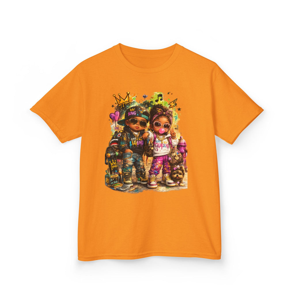 Lil Legend & Lil Queen T-Shirt | Hip Hop Kids Graffiti Graphic Tee | Urban Streetwear Kids Shirt