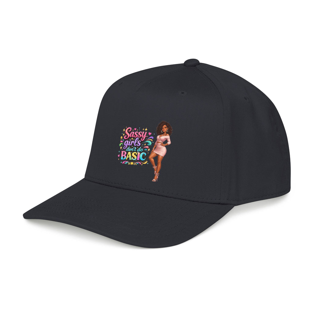 Sassy Girls Don't Do Basic Ball Cap – Royal/Natural