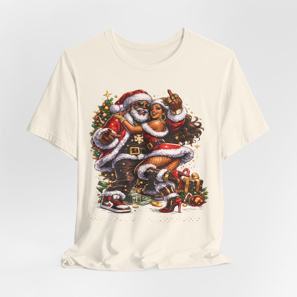 Hip Hop Santa & Mrs. Claus – Urban Christmas T-Shirt