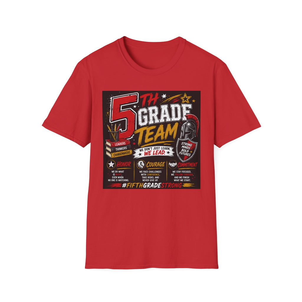 5th Grade Team T-Shirt — Retro School Spirit Design