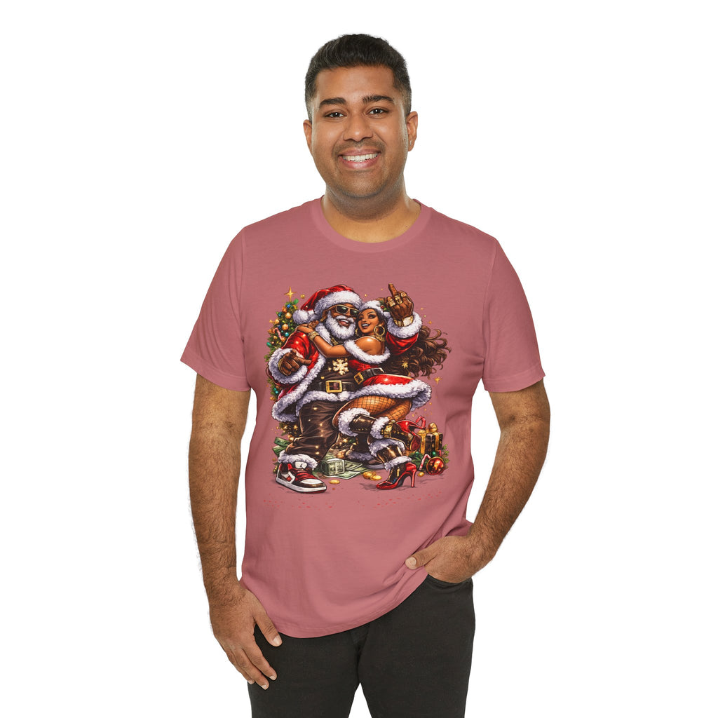Hip Hop Santa & Mrs. Claus – Urban Christmas T-Shirt