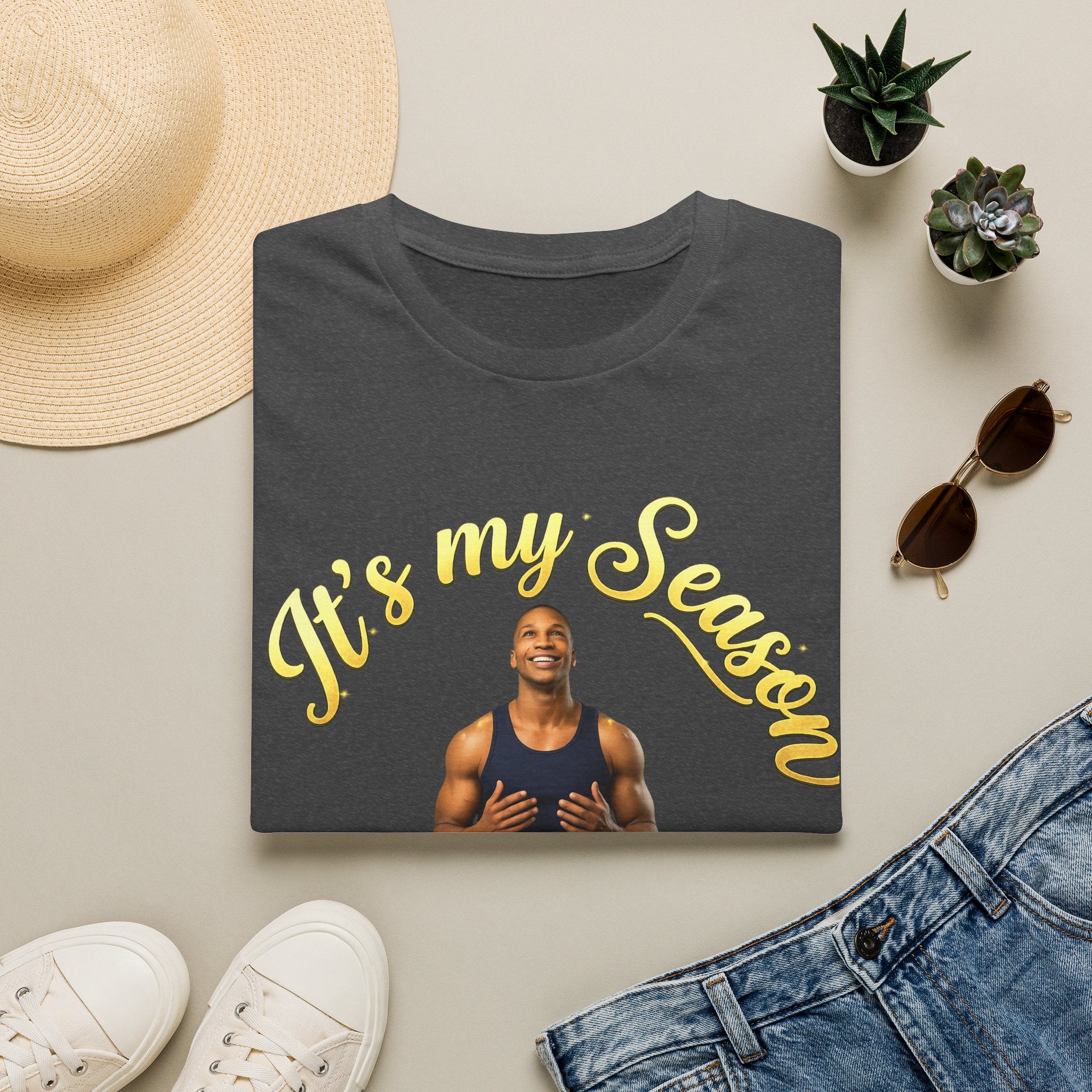 It's My Season T-Shirt | Gold Motivational Tee | Men's Empowerment Graphic Tee