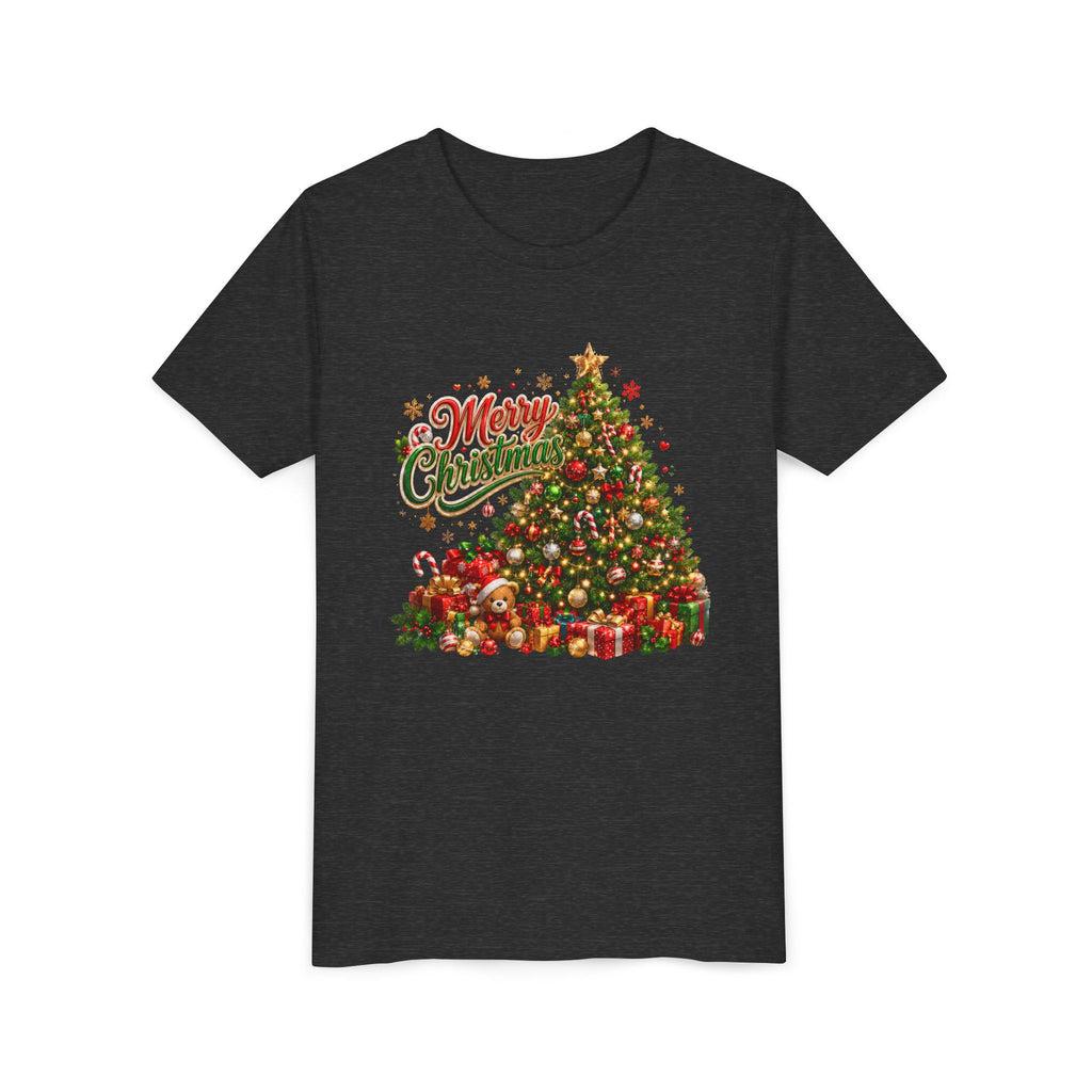 Merry Christmas Tree Shirt – Classic Holiday Tee | Christmas Gift for Kids and Famil