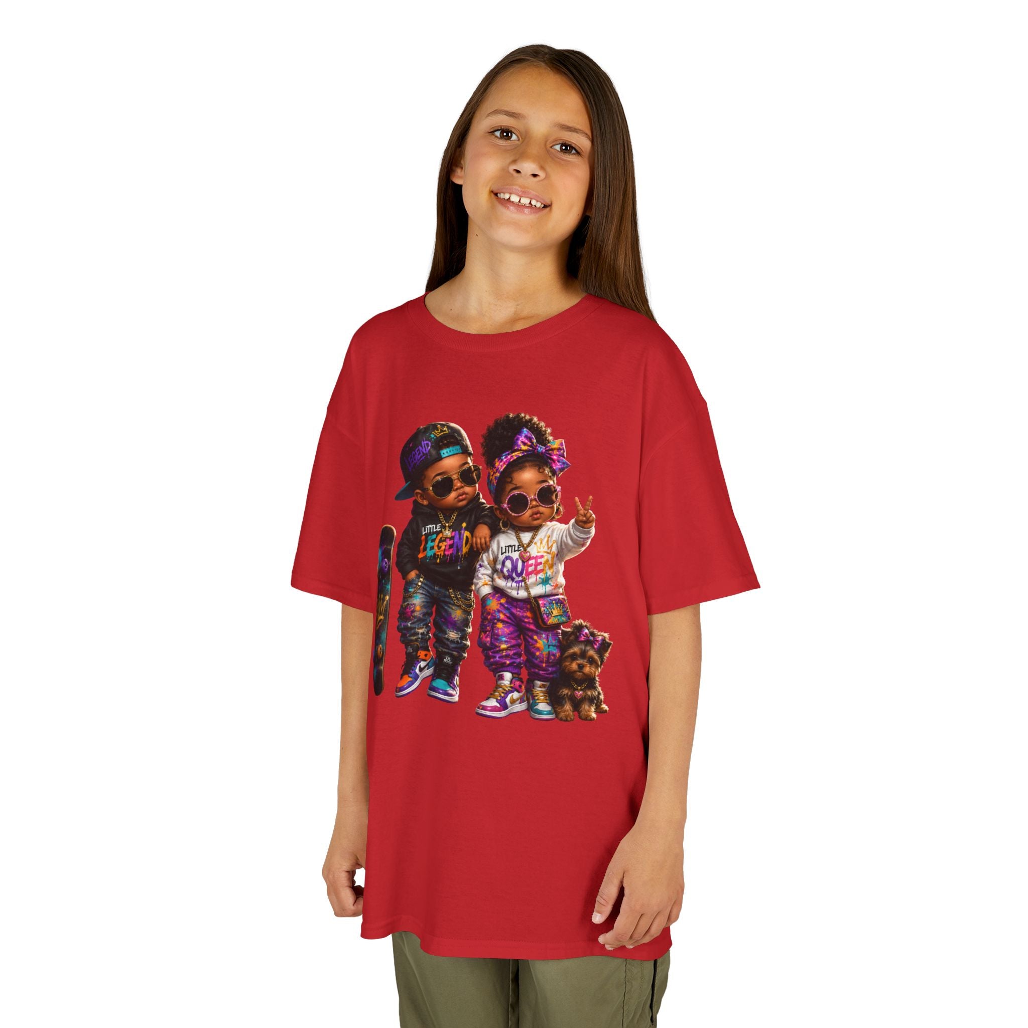Little Legend & Little Queen T-Shirt | Back to School Hip Hop Kids Graphic Tee | Urban Streetwear Shirt