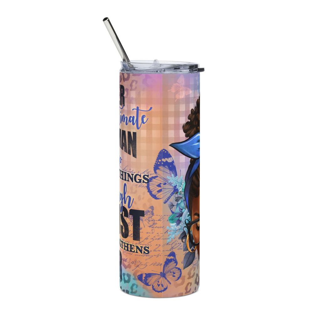 Black Girl Magic 20oz Stainless Steel Tumbler — Inspirational Affirmation Travel Cup