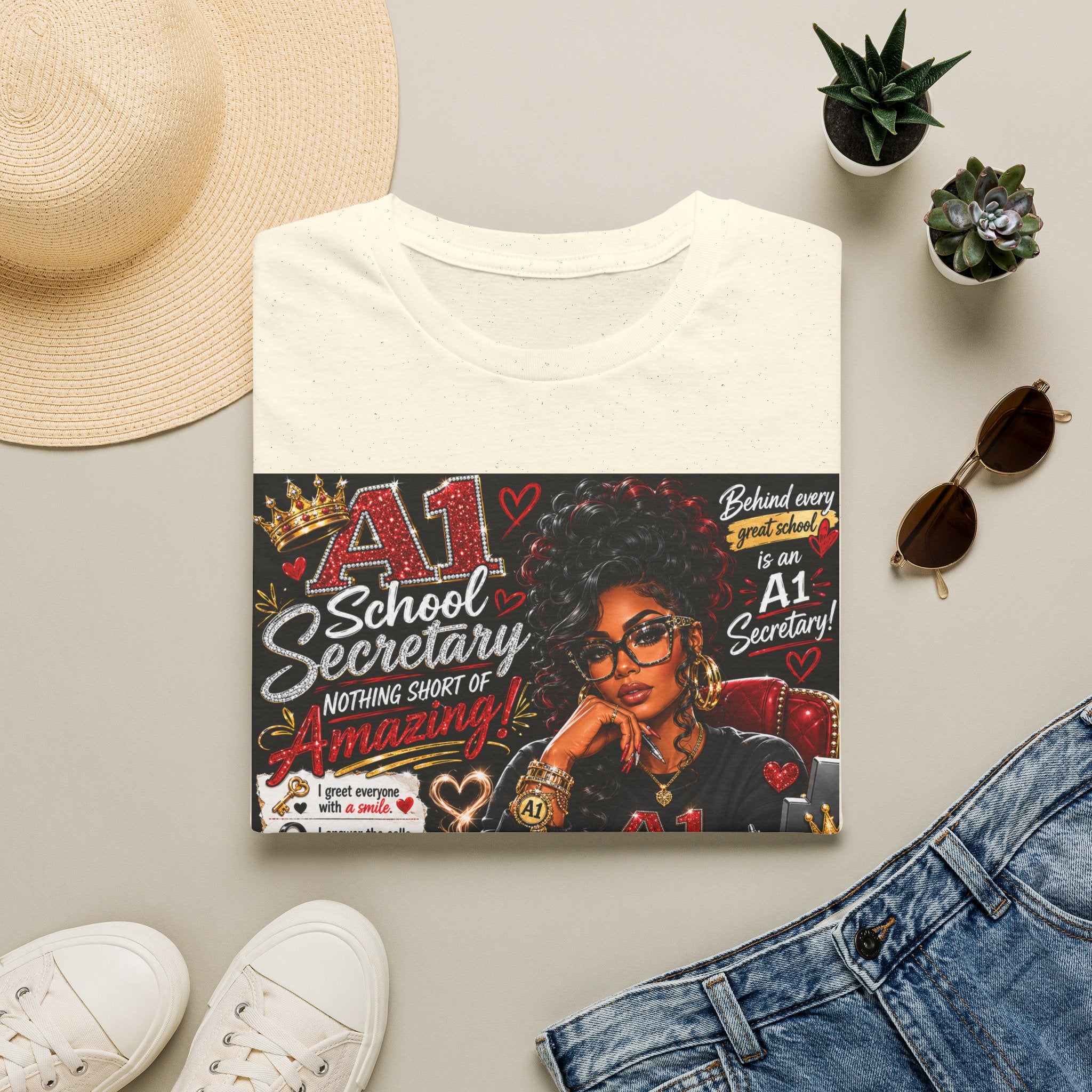 A1 School Secretary Graphic T-Shirt — Nothing Short of Amazing
