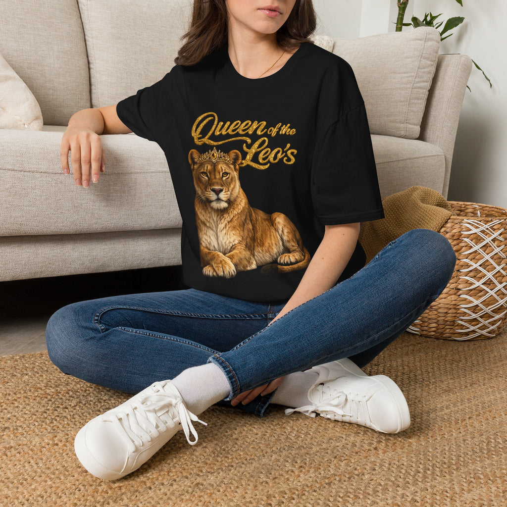 Queen of the Leo's – Lioness Crown Graphic Tee