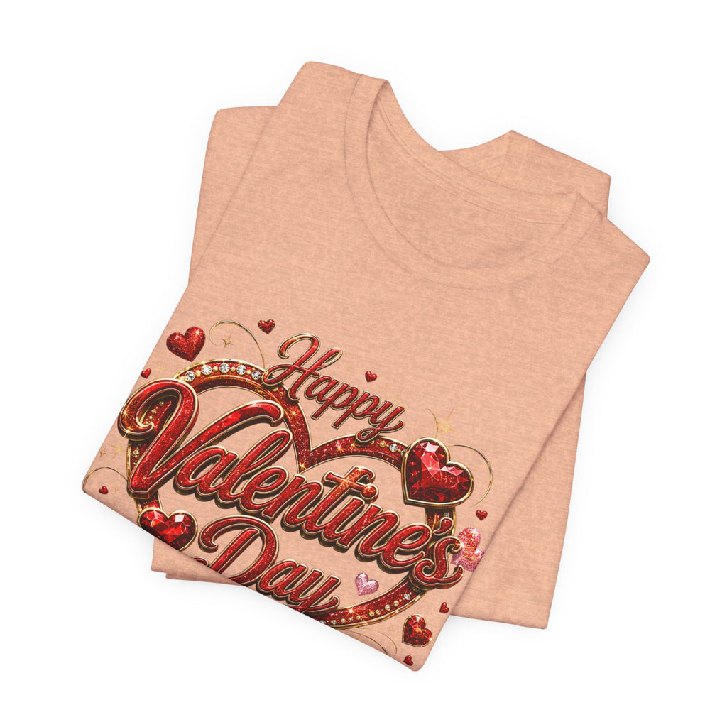 Happy Valentine's Day Glam Heart T-Shirt