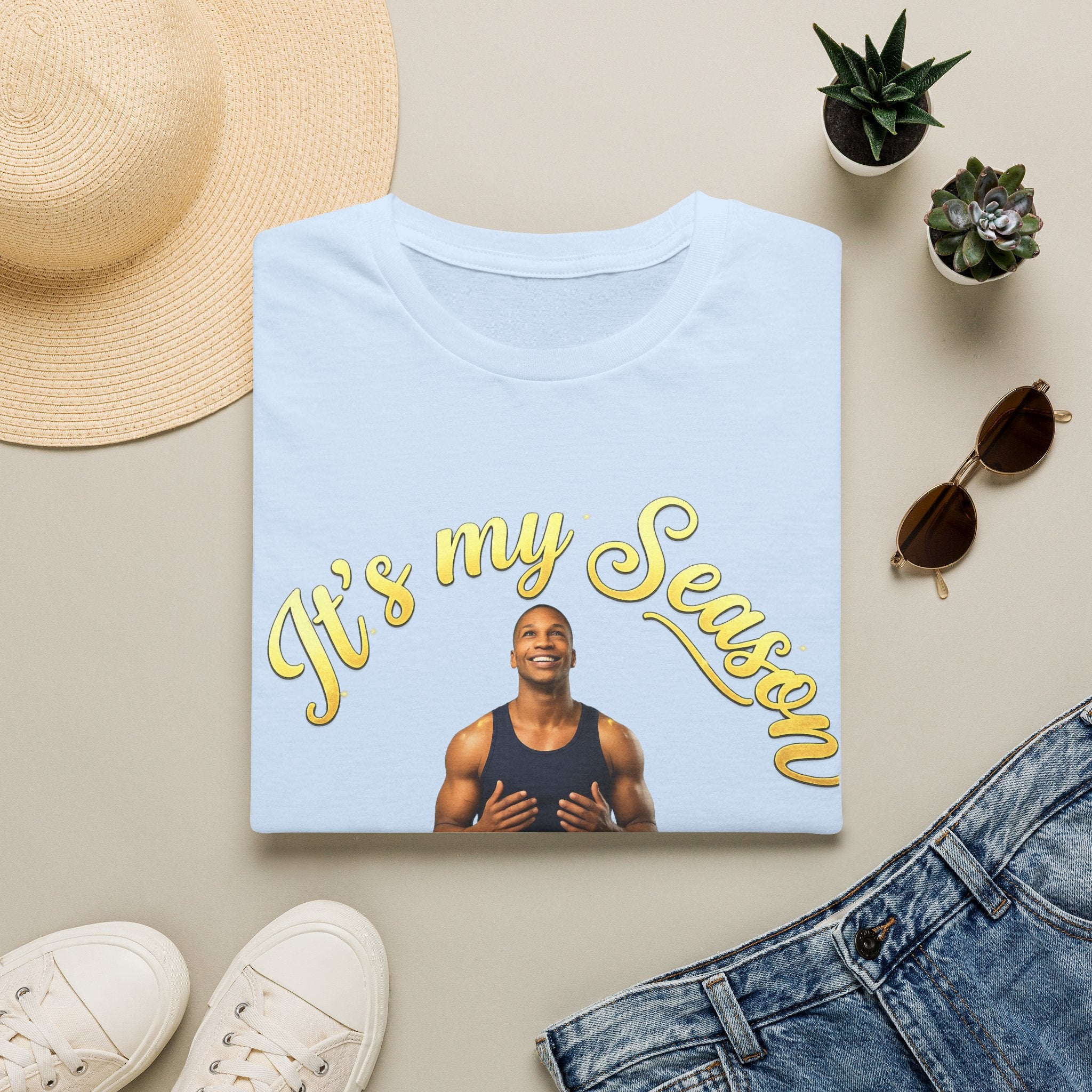 It's My Season T-Shirt | Gold Motivational Tee | Men's Empowerment Graphic Tee