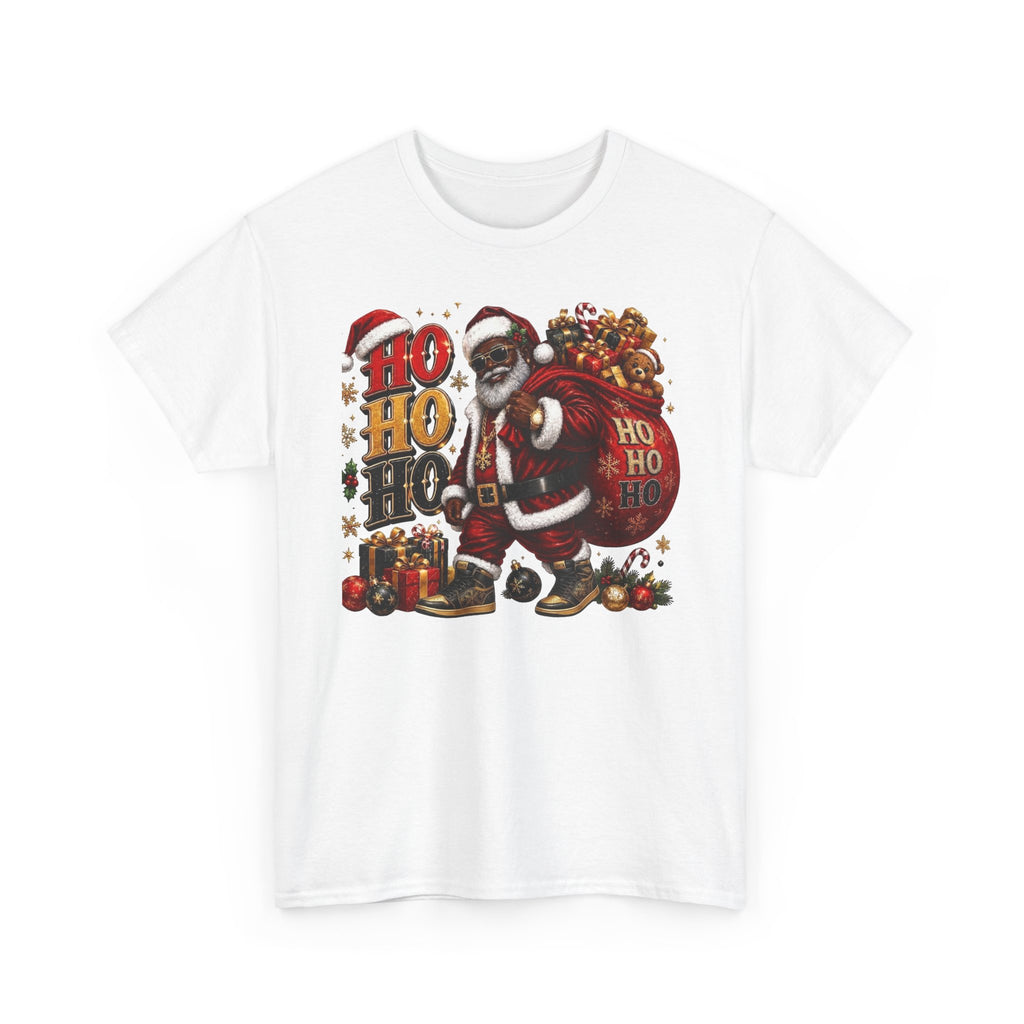 Black Santa Ho Ho Ho Shirt – Melanin Christmas Tee | Holiday Gift for Himz xc