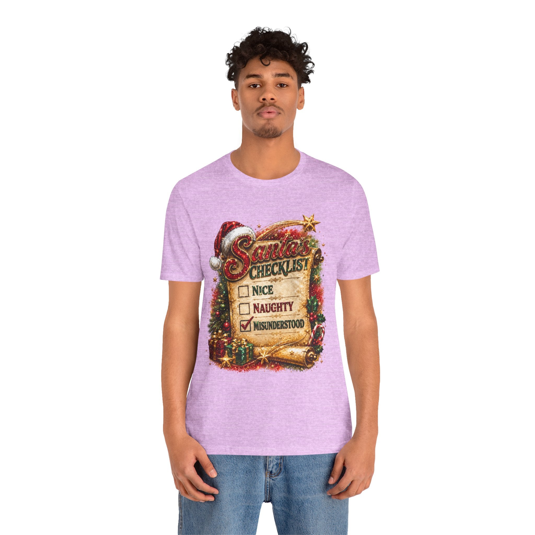Santa's Checklist: Misunderstood – Funny Christmas T-Shirt