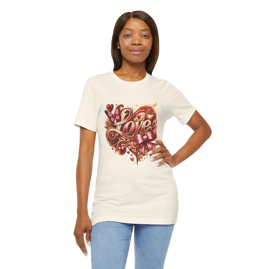 Love – Butterfly & Bow Valentine's Day T-Shirt