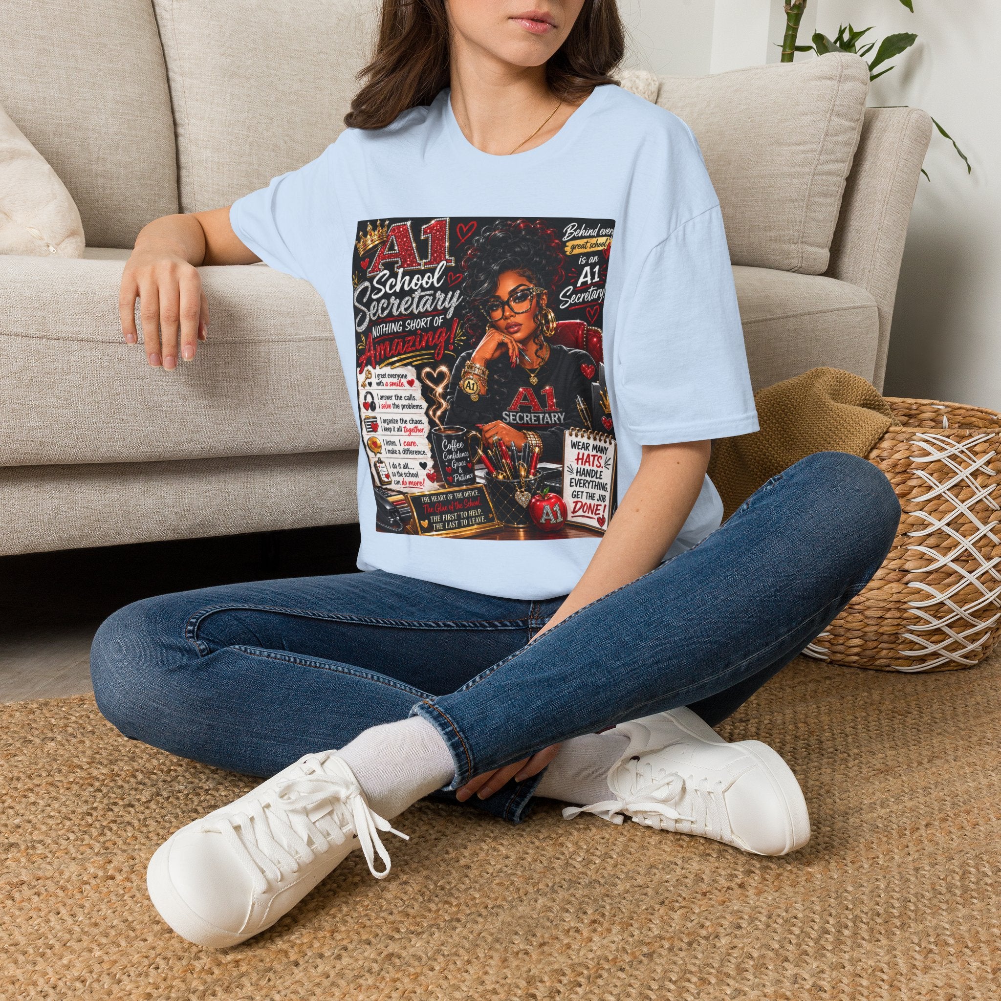 A1 School Secretary Graphic T-Shirt — Nothing Short of Amazing
