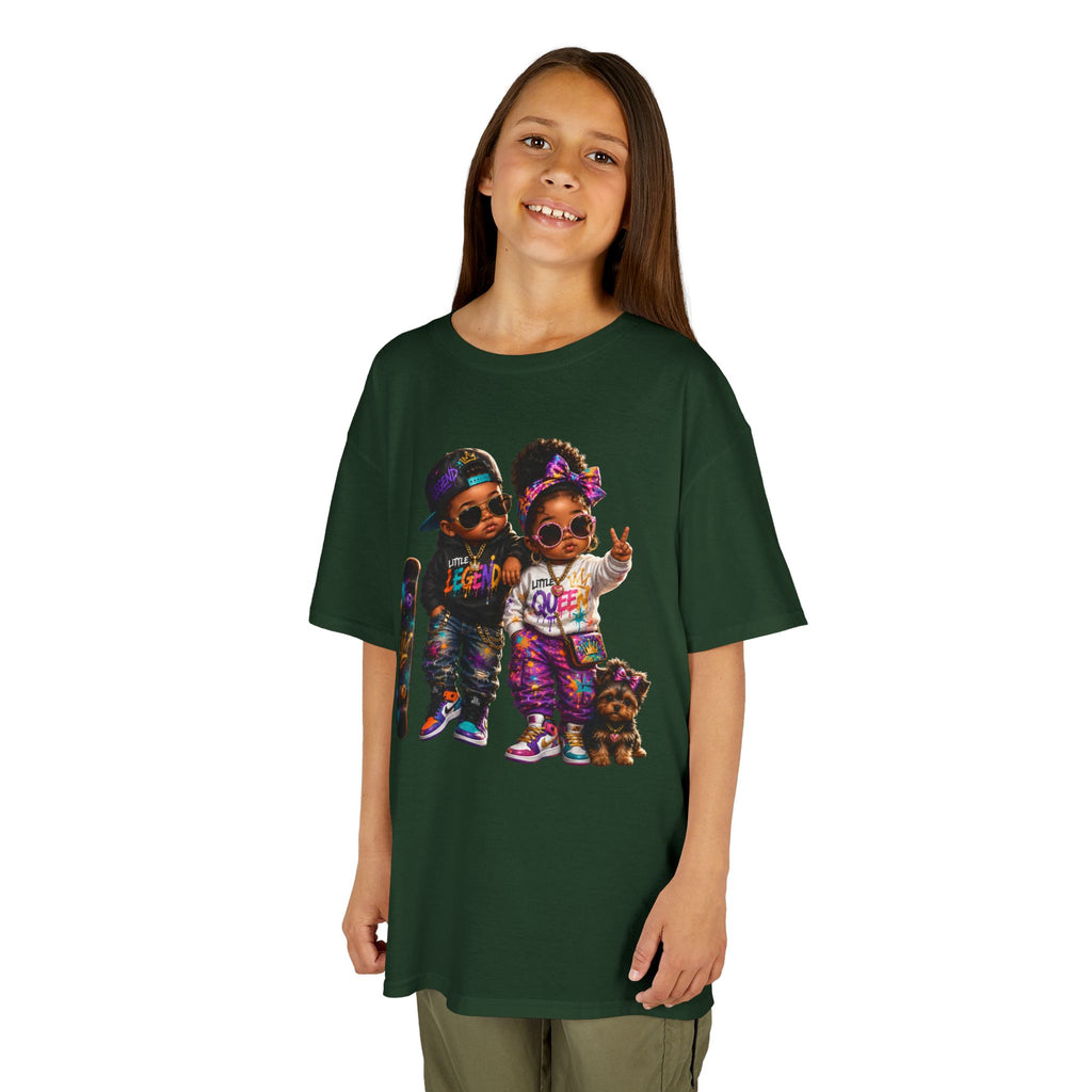 Little Legend & Little Queen T-Shirt | Back to School Hip Hop Kids Graphic Tee | Urban Streetwear Shirt