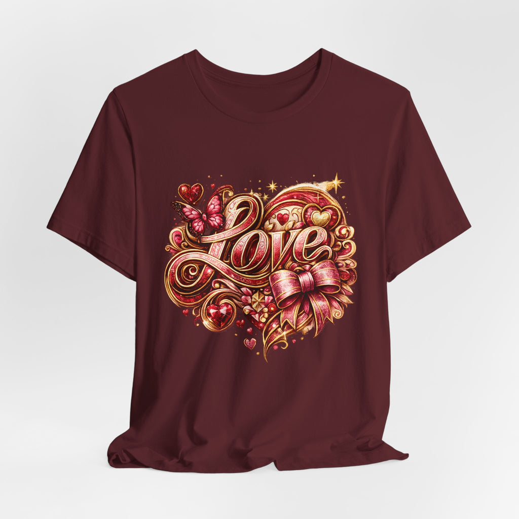 Love – Butterfly & Bow Valentine's Day T-Shirt