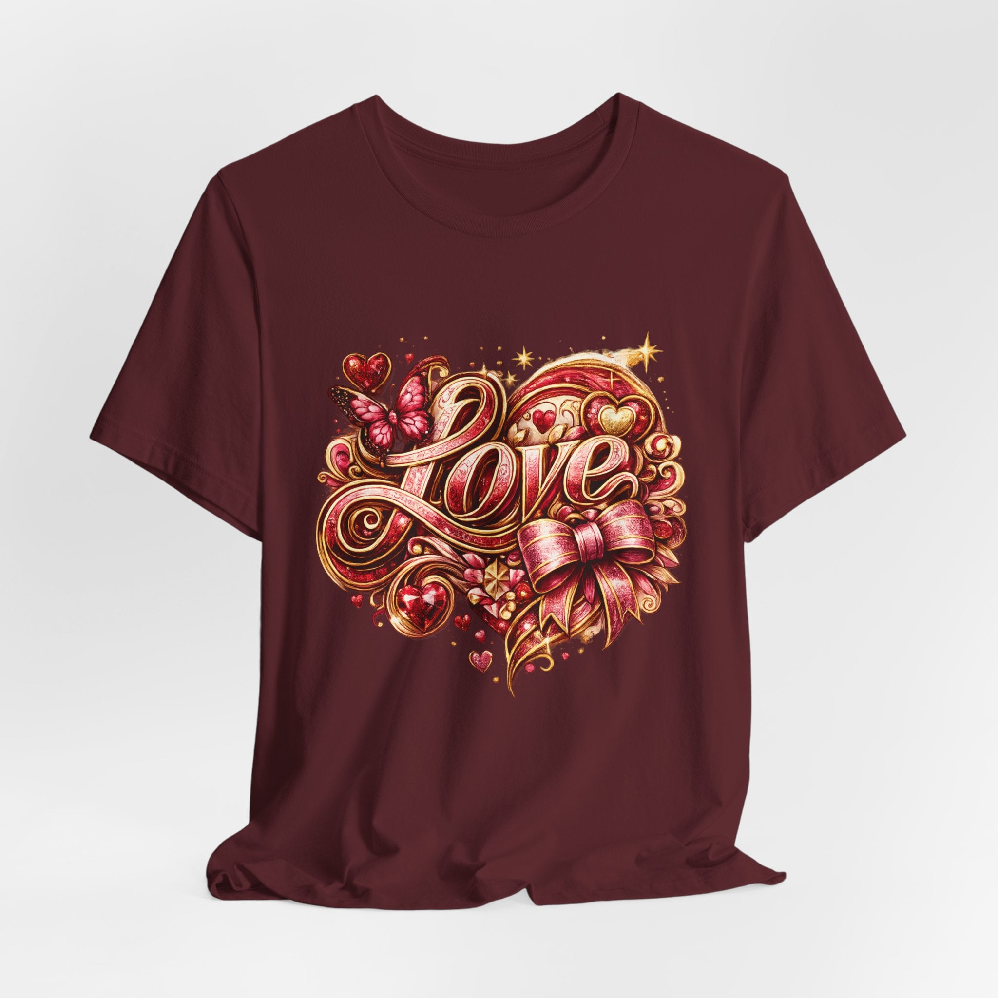Love – Butterfly & Bow Valentine's Day T-Shirt