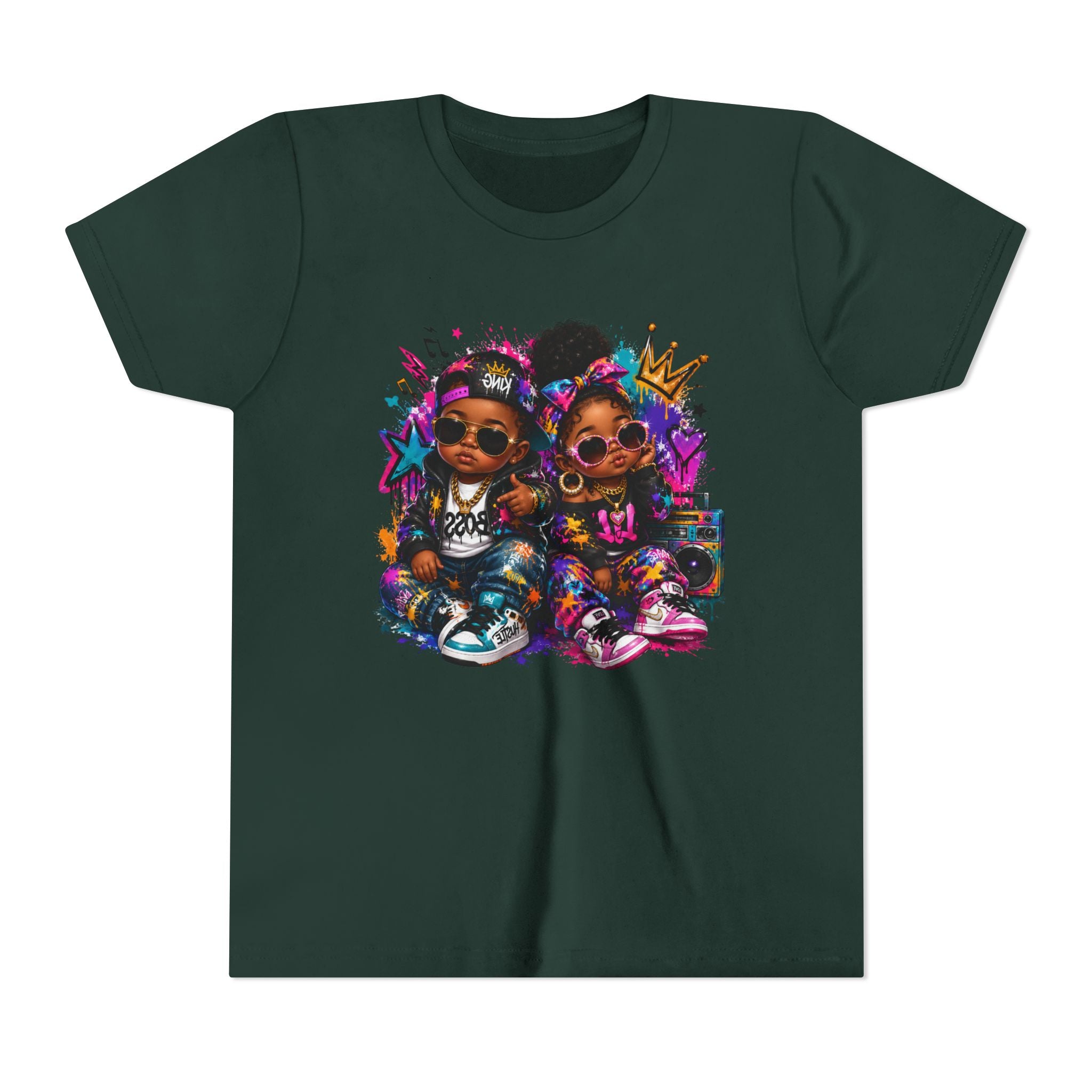 Lil King & Queen T-Shirt | Hip Hop Baby Graphic Tee | Urban Kids Streetwear Shirt