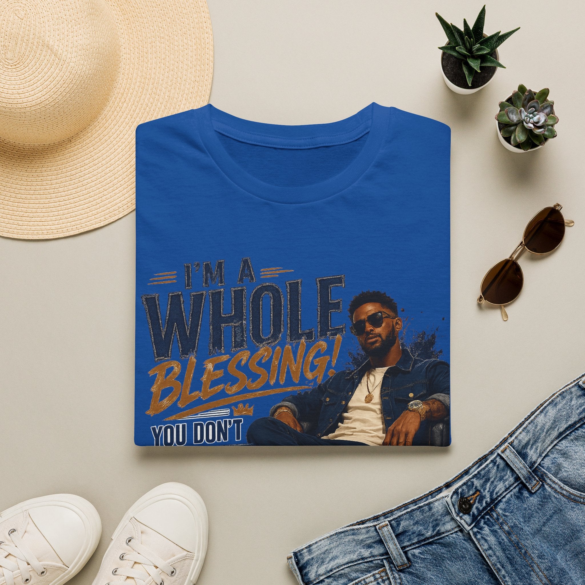 I'm A Whole Blessing T-Shirt — Inspirational Faith Graphic Tee
