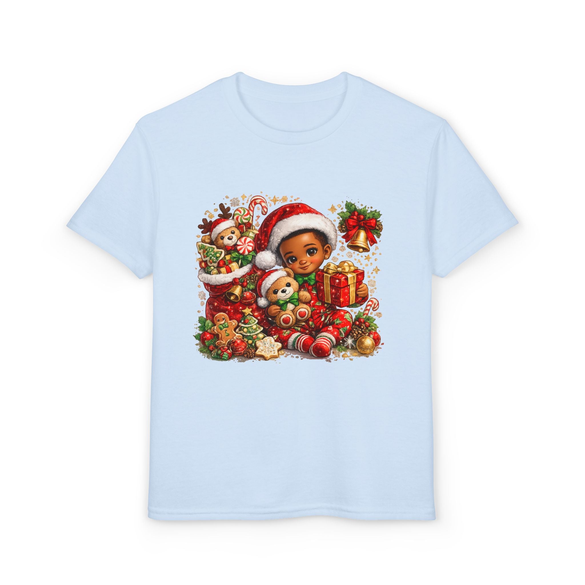 Black Boy Christmas Shirt – Melanin Kids Holiday Tee | Christmas Gift for Boys