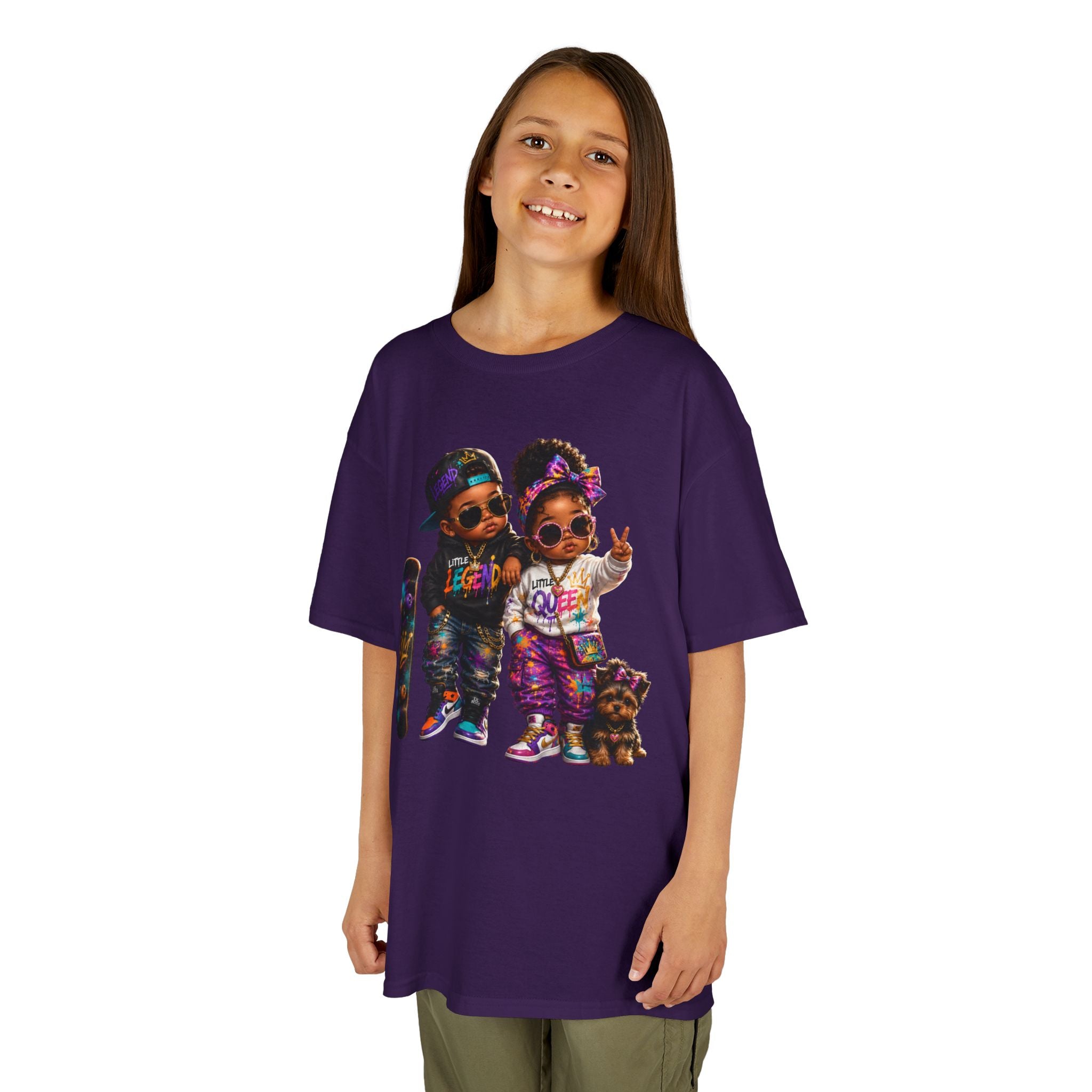 Little Legend & Little Queen T-Shirt | Back to School Hip Hop Kids Graphic Tee | Urban Streetwear Shirt