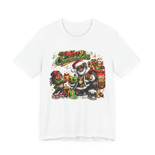Black Santa Merry Christmas Shirt – Hip Hop Santa Gift Tee | Melanin Family Holiday Shirt