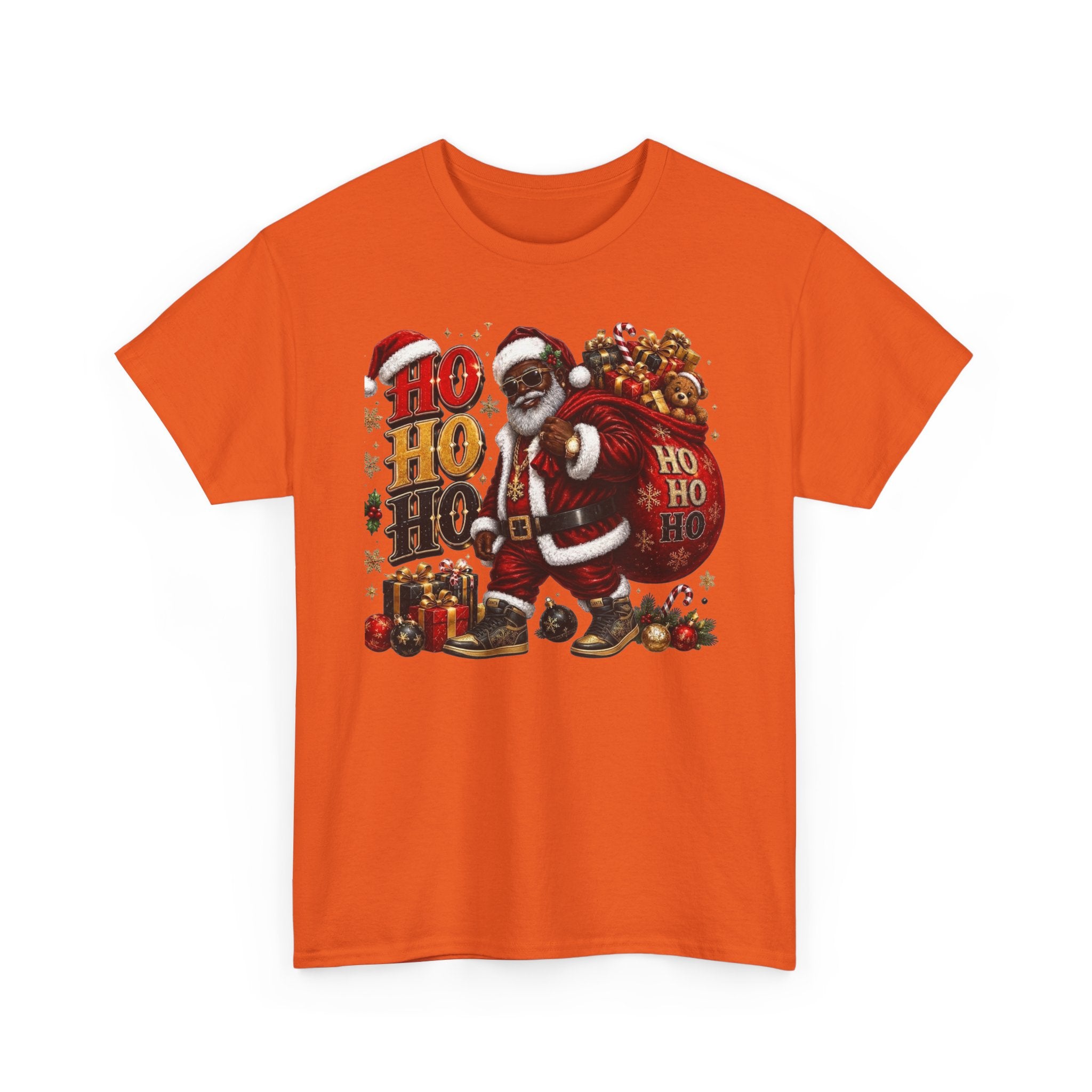Black Santa Ho Ho Ho Shirt – Melanin Christmas Tee | Holiday Gift for Himz xc