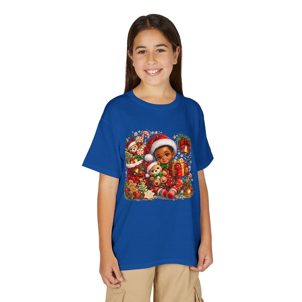 Black Boy Christmas Shirt – Melanin Kids Holiday Tee | Christmas Gift for Boys