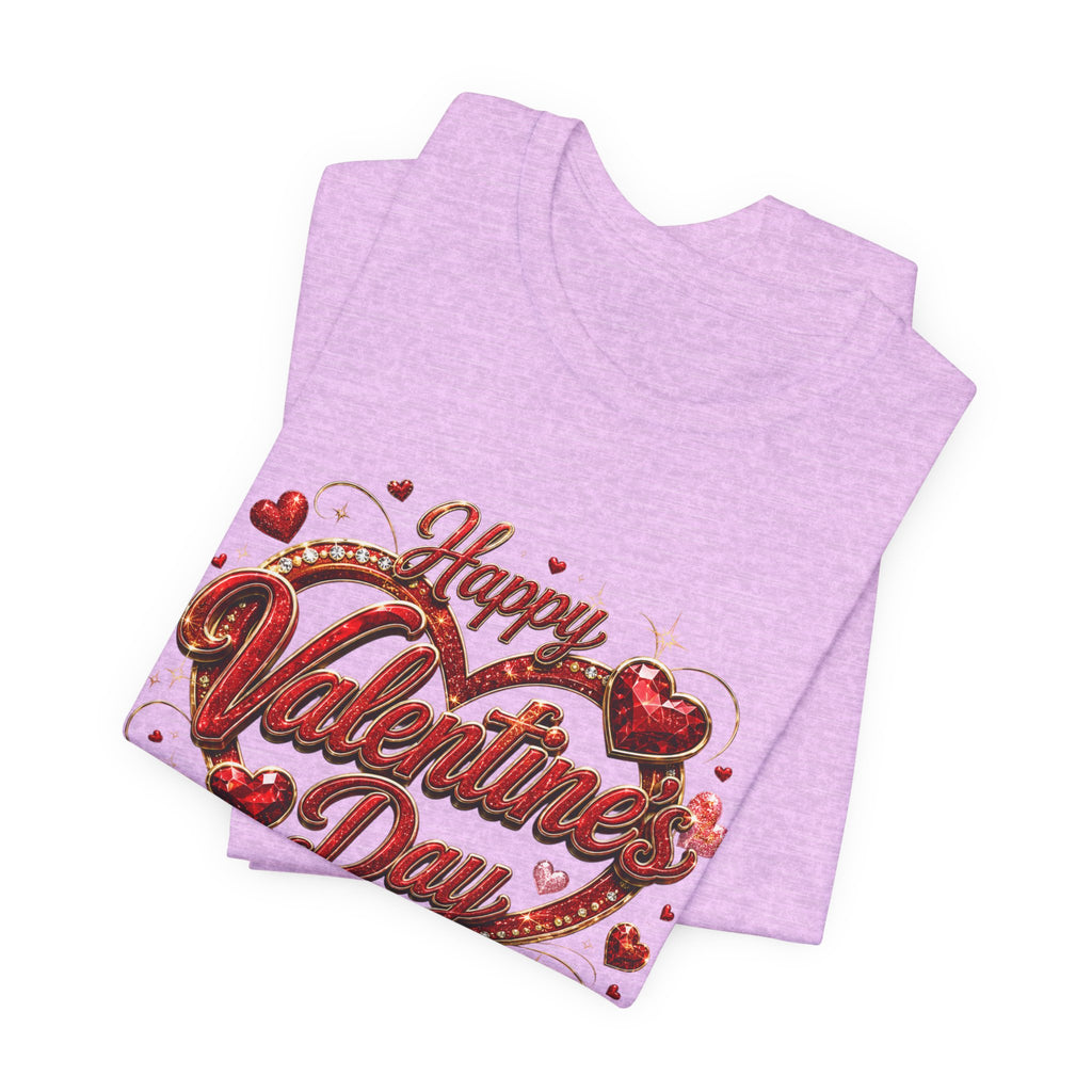 Happy Valentine's Day Glam Heart T-Shirt