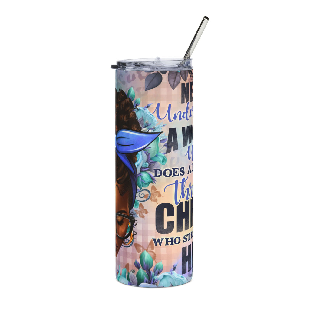 Black Girl Magic 20oz Stainless Steel Tumbler — Inspirational Affirmation Travel Cup