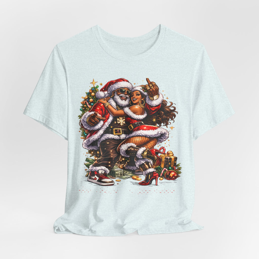 Hip Hop Santa & Mrs. Claus – Urban Christmas T-Shirt