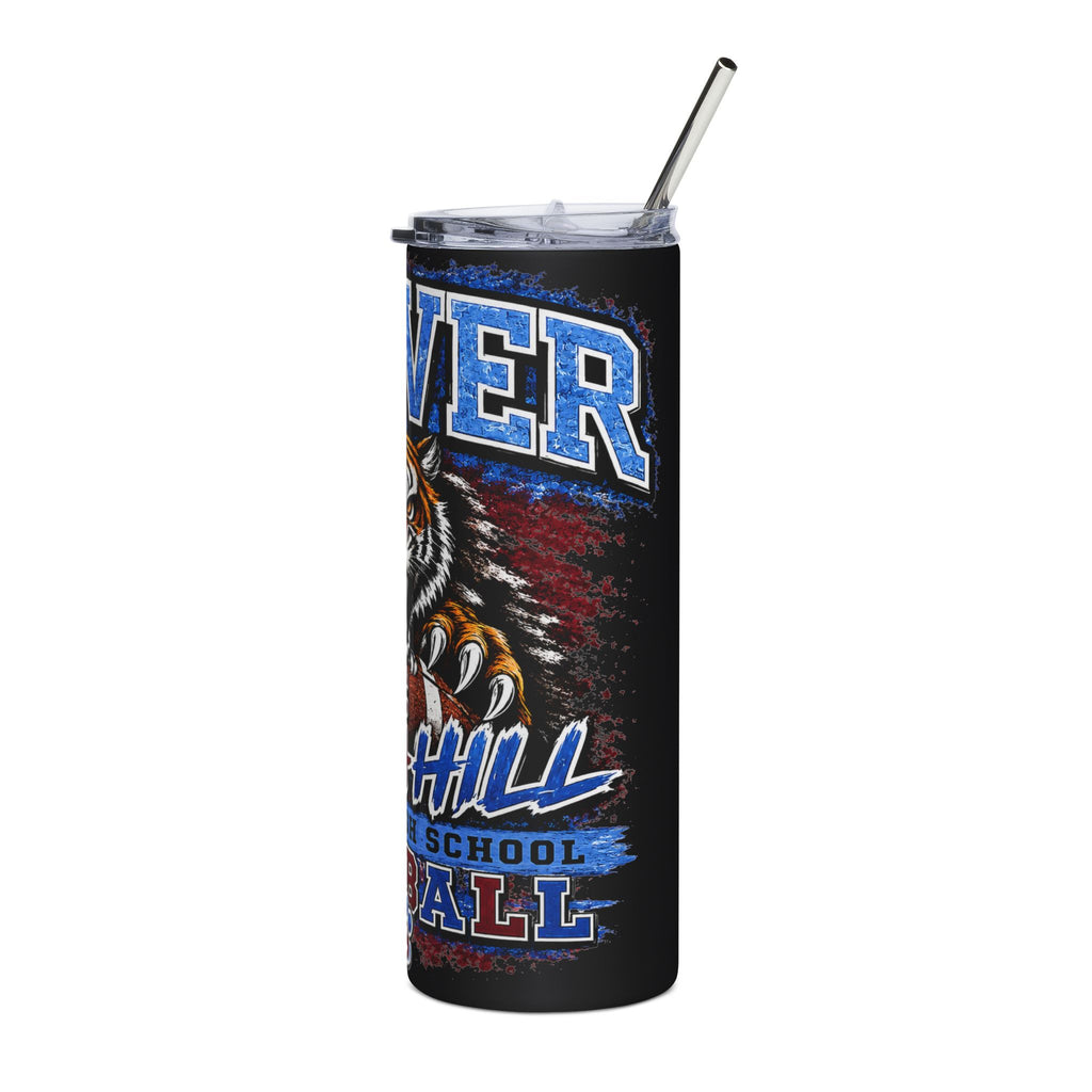 Carver High School Football Skinny Tumbler | Tigers Spirit Insulated Cup with Straw