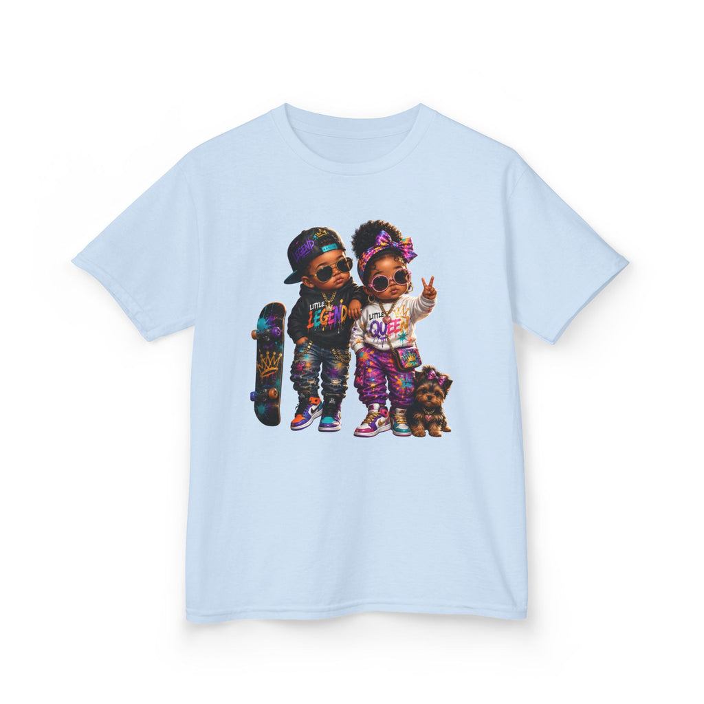 Little Legend & Little Queen T-Shirt | Back to School Hip Hop Kids Graphic Tee | Urban Streetwear Shirt