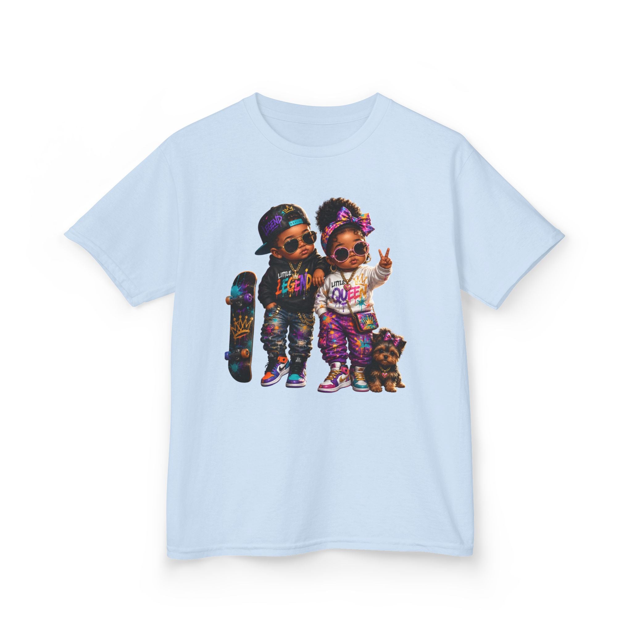 Little Legend & Little Queen T-Shirt | Back to School Hip Hop Kids Graphic Tee | Urban Streetwear Shirt