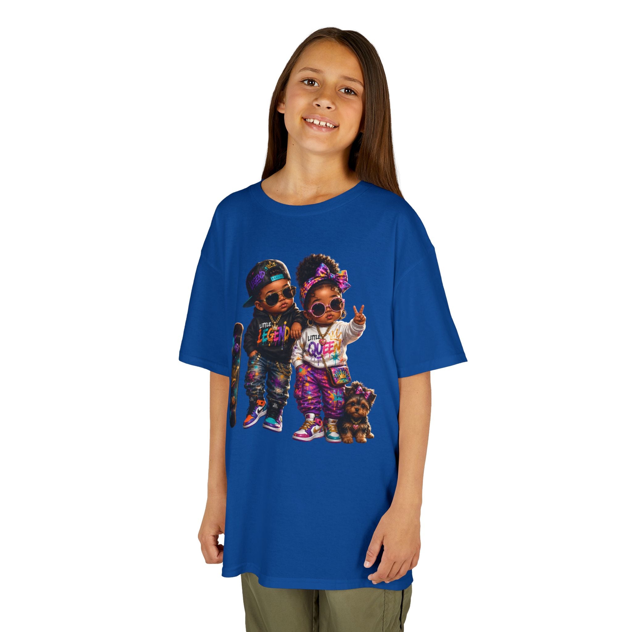Little Legend & Little Queen T-Shirt | Back to School Hip Hop Kids Graphic Tee | Urban Streetwear Shirt