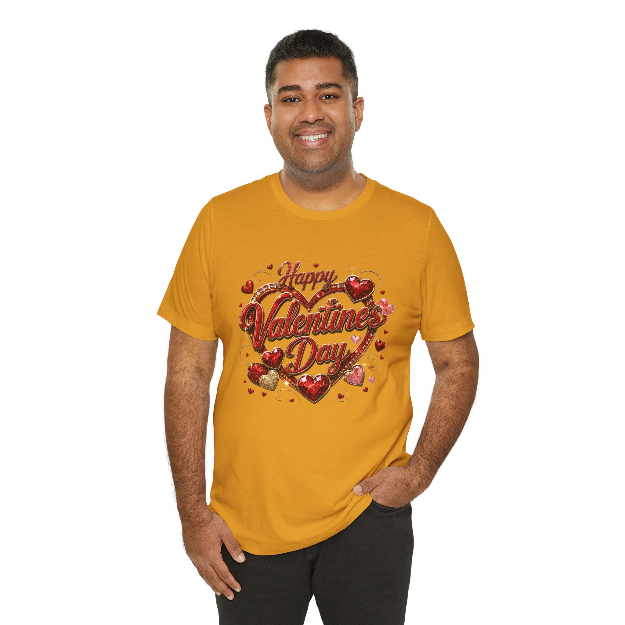 Happy Valentine's Day Glam Heart T-Shirt