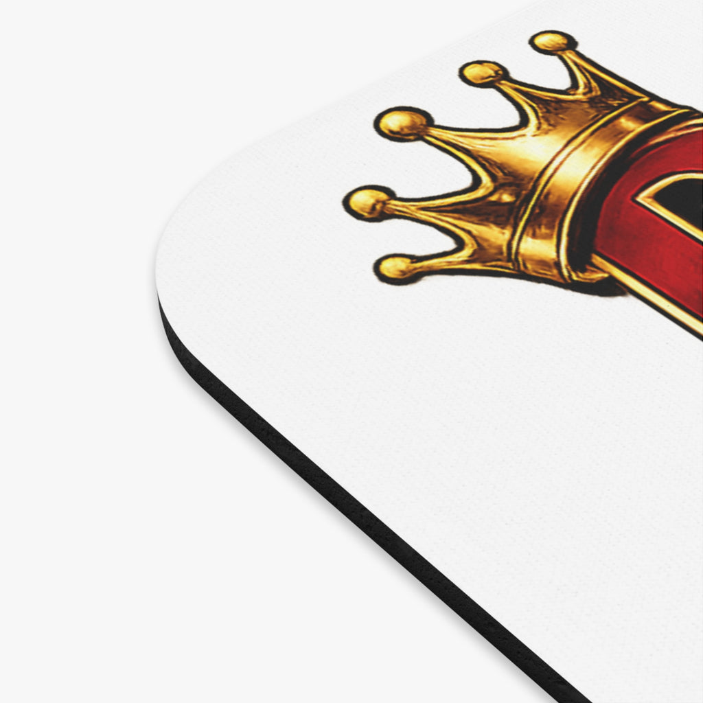 Real Man, Not Basic Mouse Pad | King Crown Desk Accessory